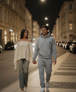 Ona v pohodlné eleganci, on v casual komfortu. Protože styl není o tom, kdo má víc, ale jak spolu ladíte. 🍂 #stylovej...